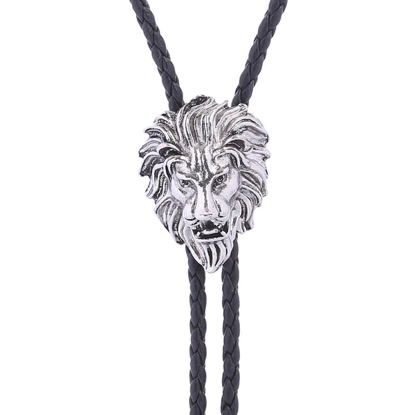 Cravate Bolo Tête de Lion Argent 5