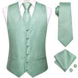 Gilet de Mariage Vert Sauge