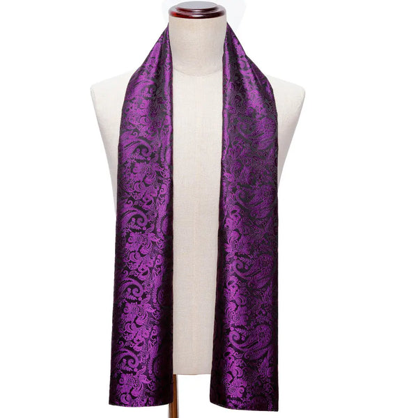 Foulard en Soie Violet Baroque