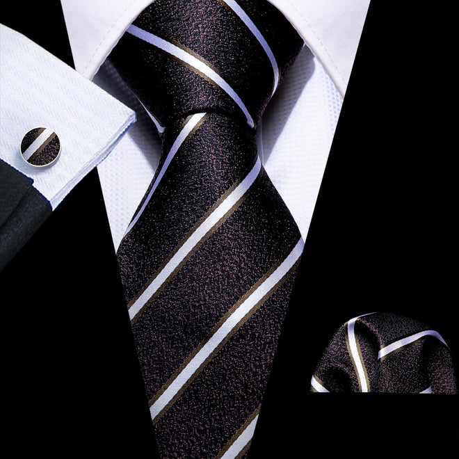 Cravate Noir et Blanc Origine