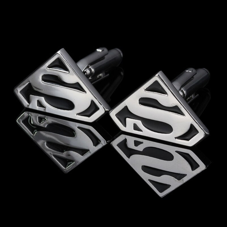 Boutons de Manchette Superman Argent