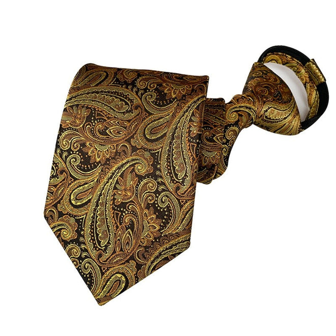 Cravate pré-nouée Jaune Baroque