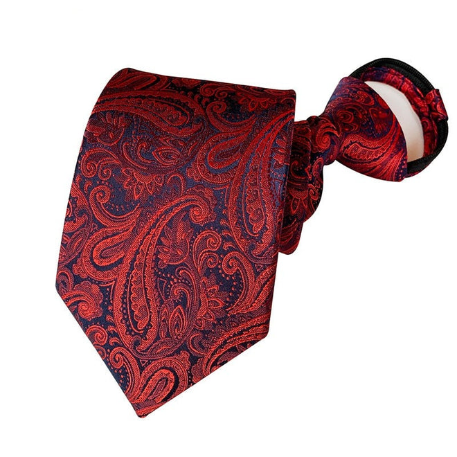 Cravate pré-nouée Rouge Baroque