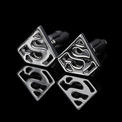 Boutons de Manchette Superman Chrome