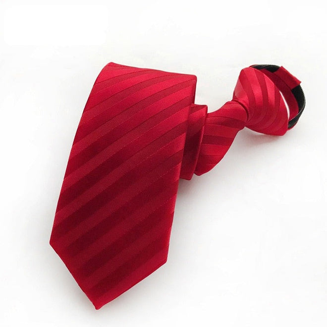 Cravate pré-nouée Rouge à Rayures