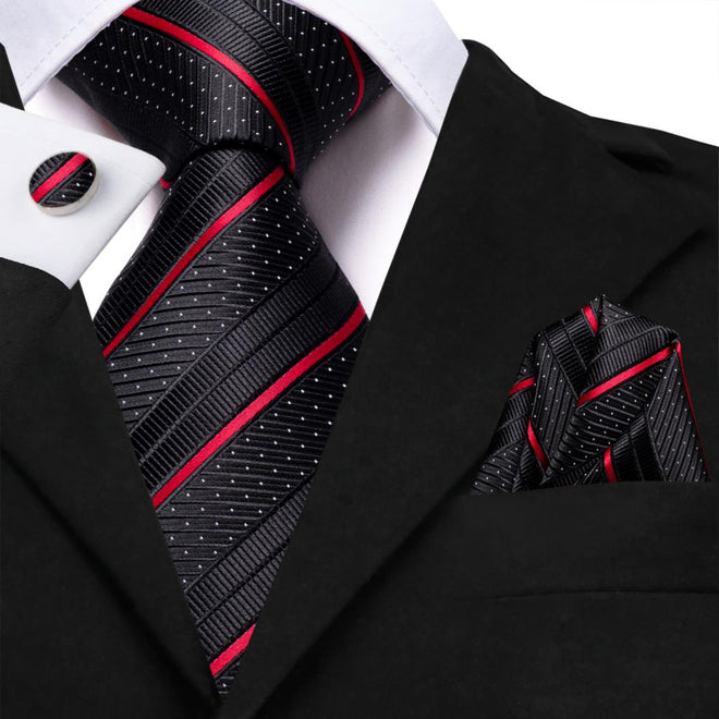 Pack Prestige Cravate Rose et Noir