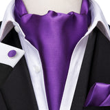 Cravate Ascot Violette