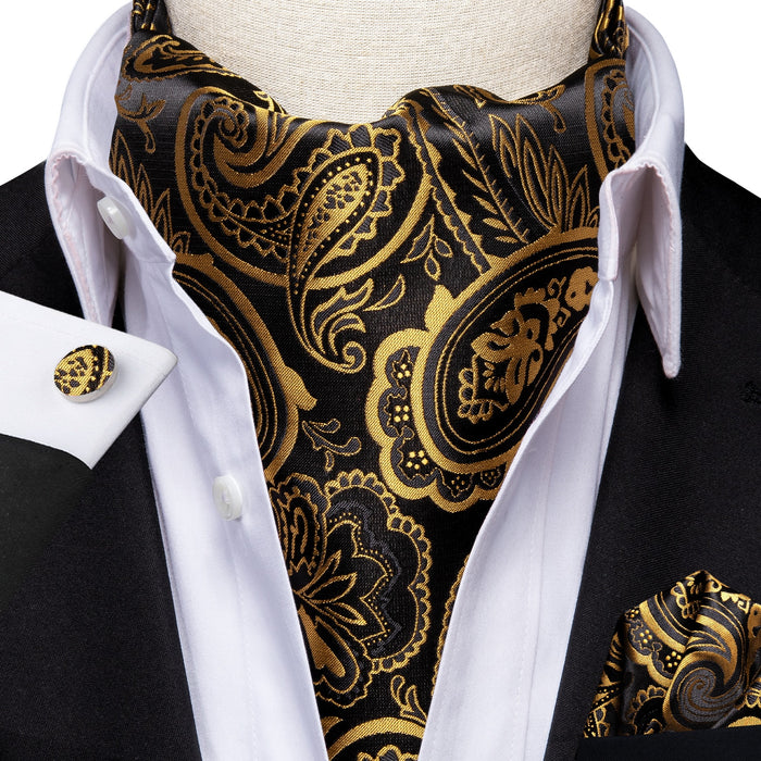Cravate Ascot Or Baroque