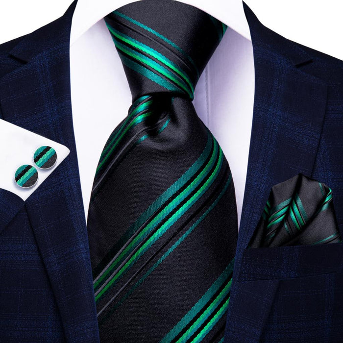 Black and Jade Green Tie Prestige Pack