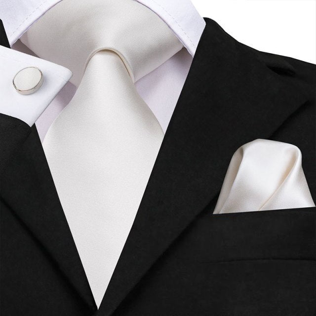 Pack Prestige Cravate Blanc cassé