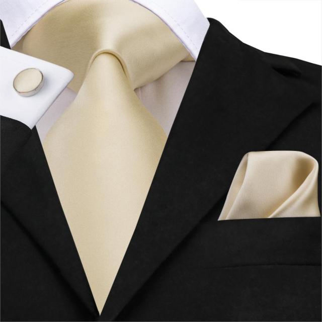 Pack Prestige Cravate Or Pale