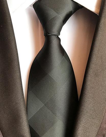 Cravate à Carreaux Noire - Cravate Prestige