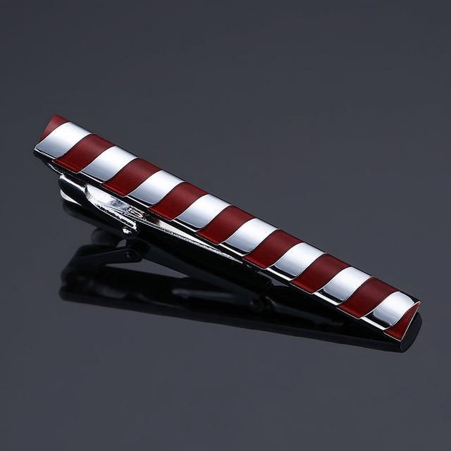 Pince à Cravate Rouge Métal - Cravate Prestige