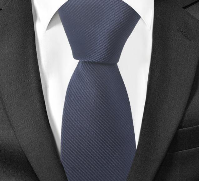 Cravate Slim Bleu Foncé - Cravate Prestige