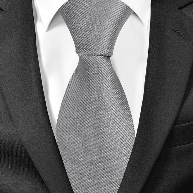 Cravate Gris Foncé - Cravate Prestige