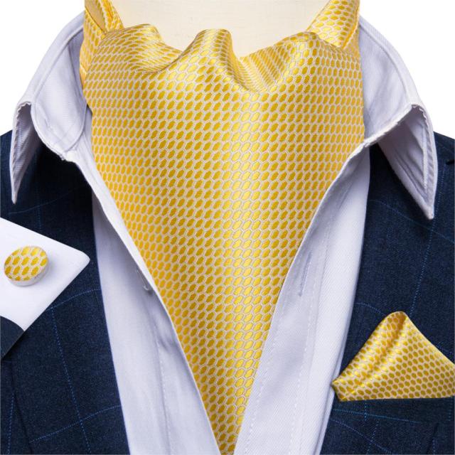 Cravate Ascot Jaune