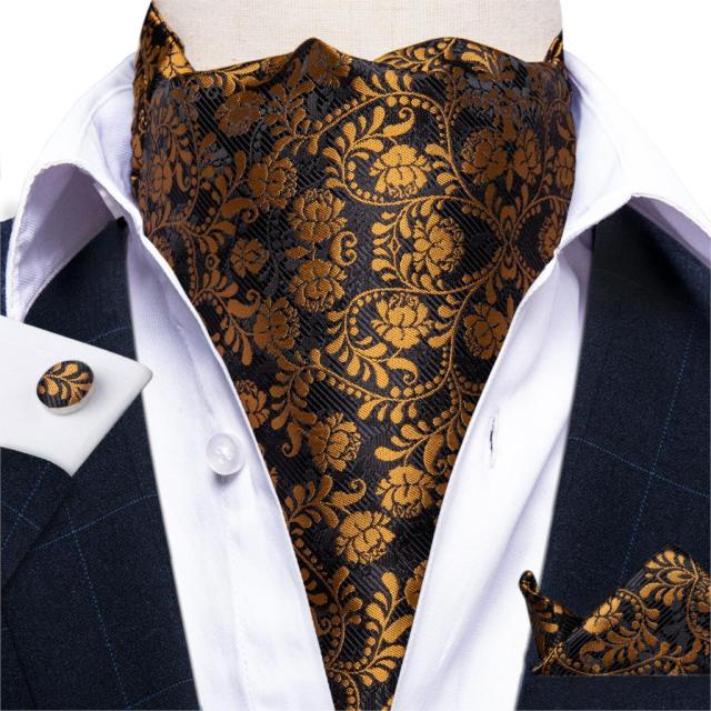 Cravate Ascot Or Baroque