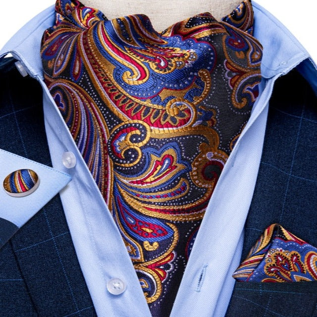 Cravate Ascot à Motifs Paisley